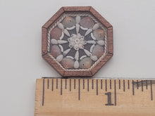 Load image into Gallery viewer, 1&quot; Sailor&#39;s Valentine with Tellin Shells &amp; White Rope – by Pam Friend
