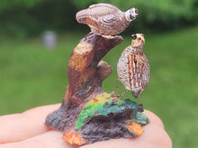 Load image into Gallery viewer, 2 Birds on Stump
