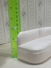 Load image into Gallery viewer, Vintage 3 Piece White Sectional Couch Living Room
