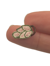 Load image into Gallery viewer, Ron Benson – Handpainted Leaf Serving Dish with Handle
