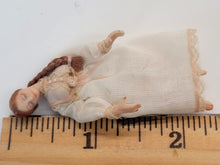 Load image into Gallery viewer, Handmade Doll with Braid and Linen Dress
