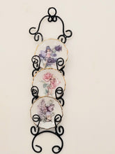 Load image into Gallery viewer, Dollhouse Miniature ~ 1:12 Scale, Fairy Plates on Rack by Reutter Porcelain
