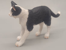 Load image into Gallery viewer, Resin Tuxedo Cat Meowing
