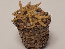 Load image into Gallery viewer, Real Starfish and Shells in Woven Basket
