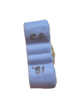 Load image into Gallery viewer, Carol Pongracic – Blue Porcelain Clock w/ White Accents
