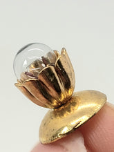 Load image into Gallery viewer, Dollhouse Miniature ~ Marie Tonner Flowery Golden Ceiling Light
