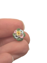 Load image into Gallery viewer, Anne Daulton – Small Porcelain Multi-Colored Flower Bouqet in White Pot
