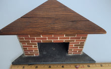 Load image into Gallery viewer, Handmade Corner Fireplace with Wooden Mantle
