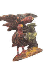 Load image into Gallery viewer, Painted Metal Figurine – 2 Turkeys
