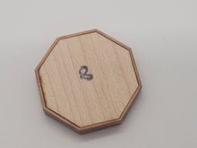 Load image into Gallery viewer, 1&quot; Sailor&#39;s Valentine - Grey Tellin Shells with Pink Snail Shell in Center – by Pam Friend
