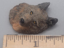 Load image into Gallery viewer, Resin Painted Wolf Head
