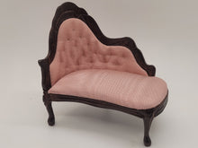 Load image into Gallery viewer, Pink Fainting Couch with Foot Rest &amp; Table
