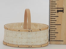 Load image into Gallery viewer, Al Chandronnait – Oval White and Rattan Basket
