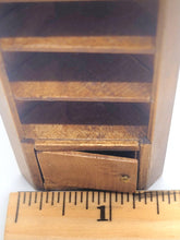 Load image into Gallery viewer, Dollhouse Miniature ~ 1:24 Scale, Wooden Corner Shelf - Signed Bottom
