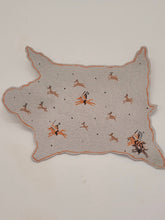 Load image into Gallery viewer, Dollhouse Miniature ~ 1:12 Scale, Leather Rug with Native American Hunting Scene Depicted

