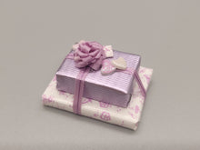 Load image into Gallery viewer, 3 Tier Purple and Pink Wrapped Present – by Cheryl Warder
