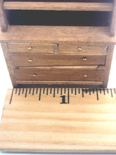Load image into Gallery viewer, Dollhouse Miniature ~ 1:24 Scale, Wooden Hutch with Shelves and Drawers
