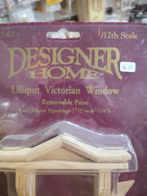 Load image into Gallery viewer, Dollhouse Miniature ~ 1:12 Scale, Lilliput Victorian Window  by Designer Home #2062
