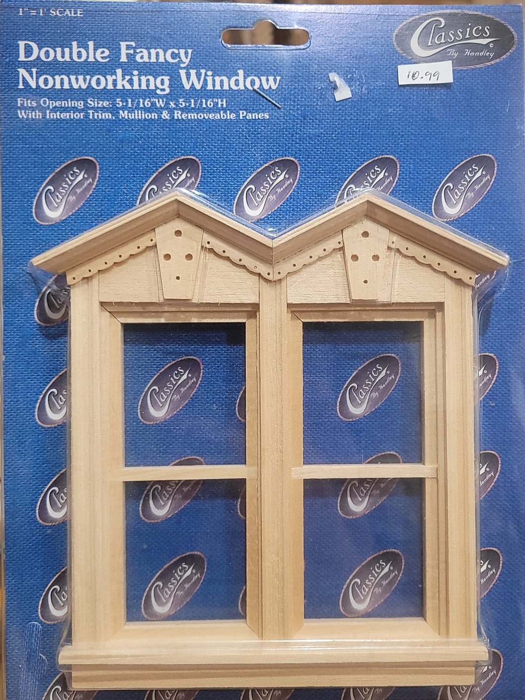 Dollhouse Miniature ~ Double Fancy Non-working Window - Classics by Handley