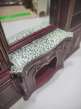 Load image into Gallery viewer, Fireplace Wooden Bookshelf Wall w/ Mirror Hand-Painted
