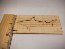 Load image into Gallery viewer, Wooden Sign Shark Design
