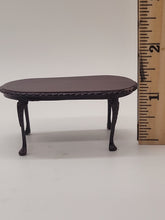 Load image into Gallery viewer, 5pc Handmade Formal Dining Set with Pink Velvety Chair Cushions, 1:24 Scale
