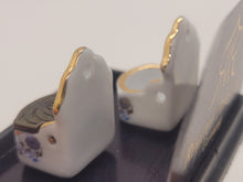 Load image into Gallery viewer, Dollhouse Miniature ~ 1:12 Scale, Salt Cellars with Blue White and Gold
