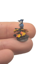Load image into Gallery viewer, Goebel Olszewski – Porcelain Handpainted Blue Jay Sitting on Branch Figurine

