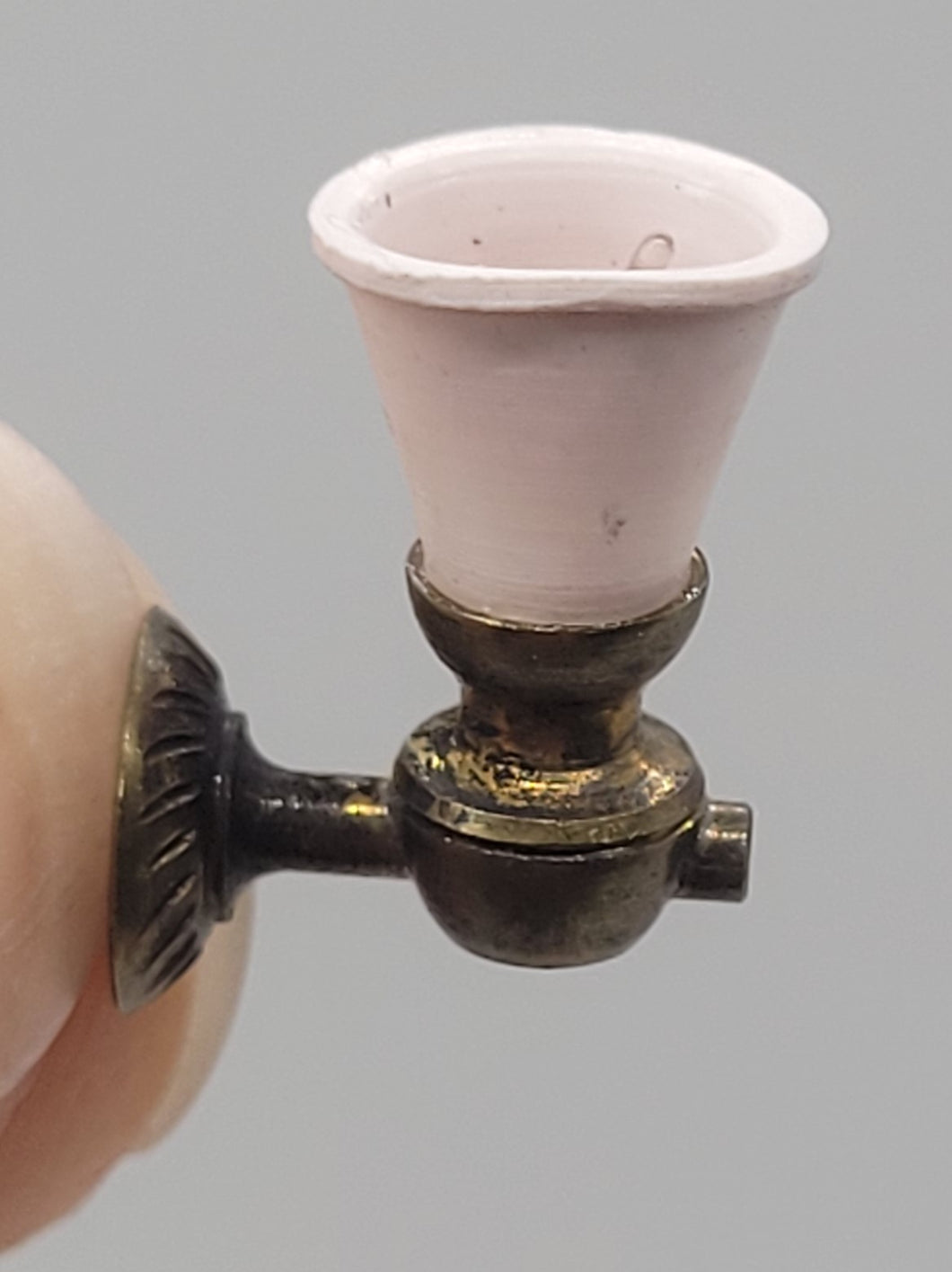 Dollhouse Miniature ~ 1/4 Scale, Lighted Wall Sconce