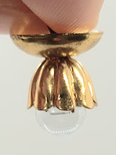 Load image into Gallery viewer, Dollhouse Miniature ~ Marie Tonner Flowery Golden Ceiling Light

