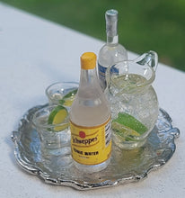 Load image into Gallery viewer, Vodka Tonic with Glasses and Pitcher on Platter
