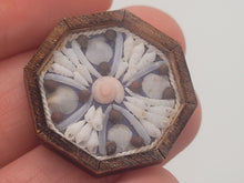 Load image into Gallery viewer, 1&quot; Sailor&#39;s Valentine - Grey Tellin Shells with Pink Snail Shell in Center – by Pam Friend
