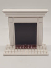 Load image into Gallery viewer, Handmade White Wooden Fireplace
