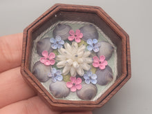 Load image into Gallery viewer, 2&quot; Floating Lily Sailor&#39;s Valentine Wood Box
