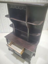Load image into Gallery viewer, Dark Wooden Hutch w/ Functional Drawer
