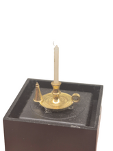 Load image into Gallery viewer, Alec Rothwell ‐ Golden Chamber Candlestick w/ Candle
