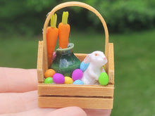 Load image into Gallery viewer, Easter Basket with Rabbit, Carrots, and Eggs
