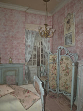 Load image into Gallery viewer, Handmade Fully Furnished French Provincial Pink Bedroom Roombox
