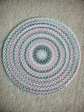 Load image into Gallery viewer, Dollhouse Miniature ~ Petit Point Round Multicolored Rug
