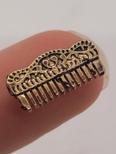 Load image into Gallery viewer, Dollhouse Miniature ~ 1:12 Scale, Reutter Porcelain Metal Mirror and Hair Comb 2pc Set
