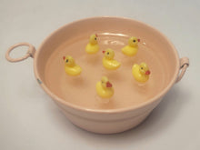 Load image into Gallery viewer, Ducklings in Pink Galvanized Bucket
