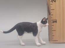 Load image into Gallery viewer, Resin Tuxedo Cat Meowing
