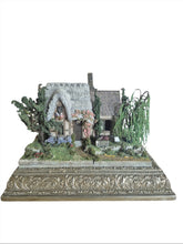 Load image into Gallery viewer, 1:48 Scale ~ Bill Lankford Whimsical Cottage Dollhouse Opens Up – On Spinning Display
