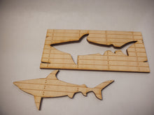 Load image into Gallery viewer, Wooden Sign Shark Design
