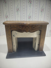 Load image into Gallery viewer, Fireplace Wooden Mantle w/ Faux Marble Interior

