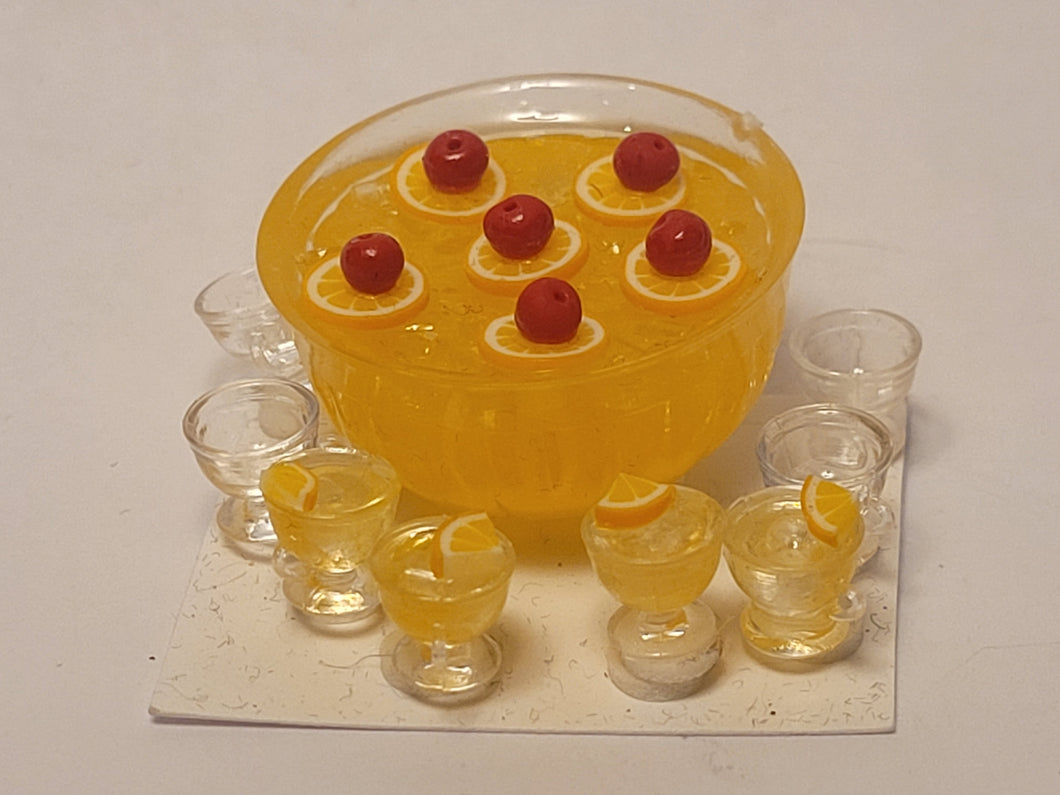 Tropical Punch with 8 Glasses