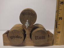 Load image into Gallery viewer, Medium - Brandy, Rum, and Whiskey Barrels on Holder
