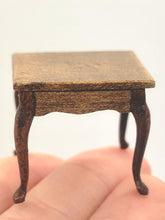 Load image into Gallery viewer, Dollhouse Miniature ~ 1:24 Scale, Vintage Wooden Side Table by S. Hoeltge - 1983
