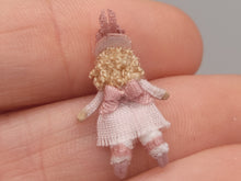 Load image into Gallery viewer, ¾&quot; Blonde Doll in Baby Pink Dress and Hat – by Cheryl Warder
