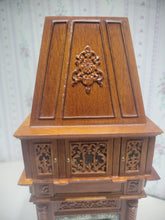 Load image into Gallery viewer, Tall Wooden Fireplace w/ Cabinets and Faux Marble
